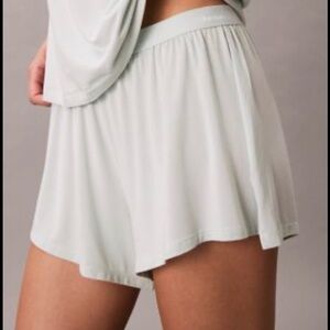 Calvin Klein Women's Light Green Sleep Shorts